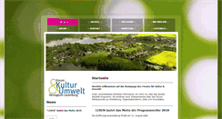 Desktop Screenshot of kultur-umwelt.de