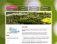 Tablet Screenshot of kultur-umwelt.de